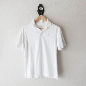 Vineyard Vines White Polo Shirt Men’s XL Short Sleeve Whale Logo Classic